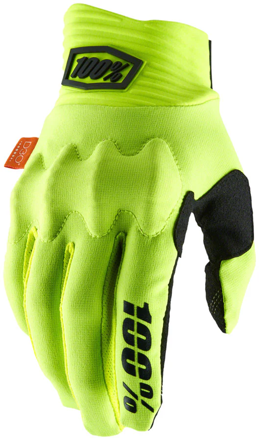 100% Cognito Smart Shock Gloves - Black, Full Finger - Image 5