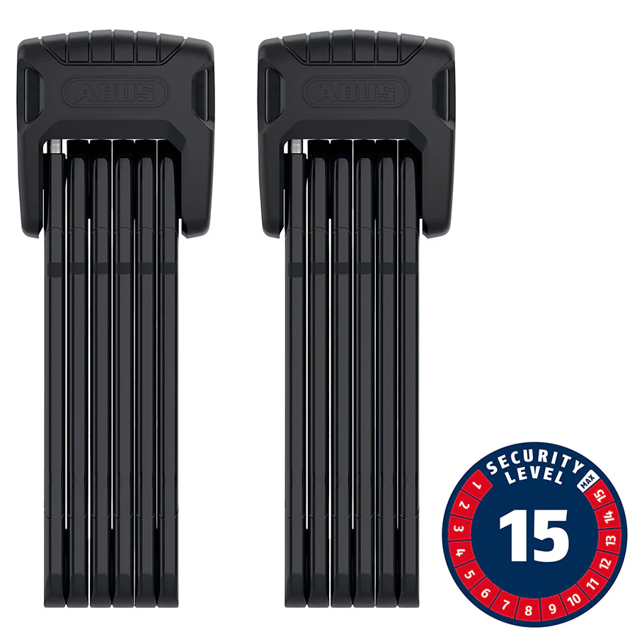 Abus Bordo Granit XPlus 6500 TwinSet Folding Lock Key 90cm 3.0' x 2 5.5mm Black Set