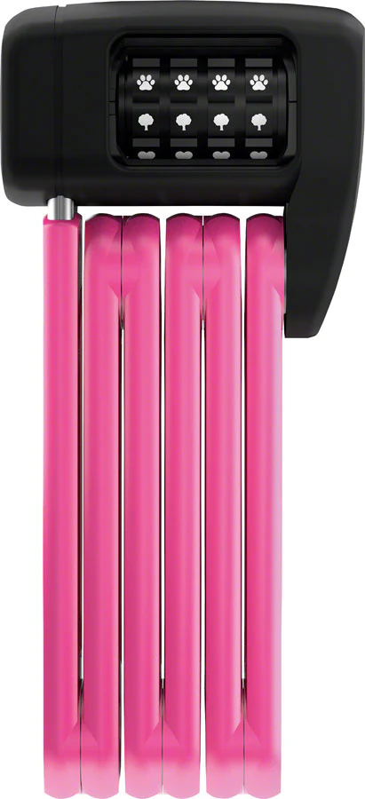 Abus BORDO Lite Mini 6055C/60 Folding Lock - Symbols Combination 2' 5mm Pink