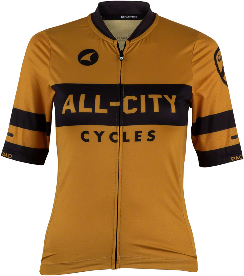 All-City Classic Logowear Women's Jersey - Mustard Brown/Black