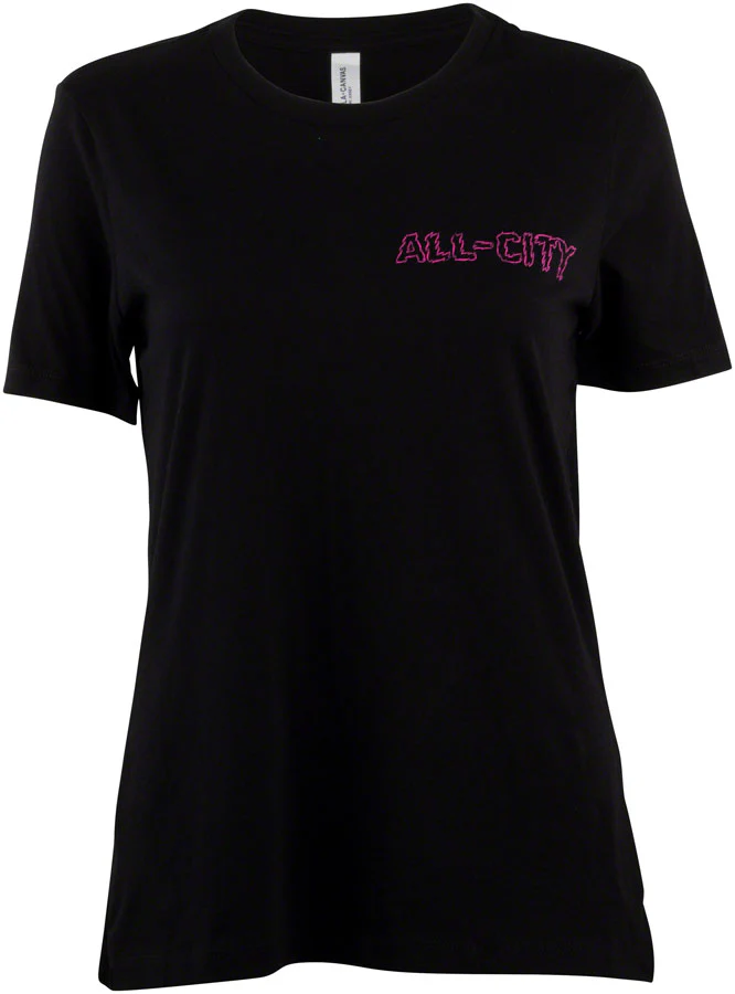 All-City Night Claw Women's T-Shirt - Black Blue/Green Magenta