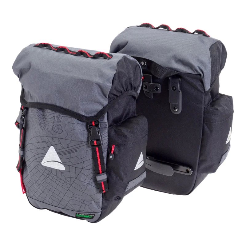Axiom Seymour Oceanweave 22+ Pannier Hook-On 1343 c.i. (Pair) Grey/Black