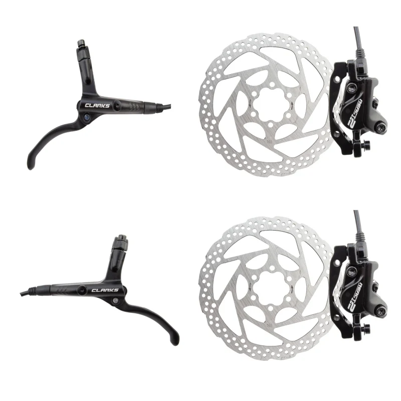Clarks React 2 Hydraulic Disc Brake Kit Pair disc brake Black