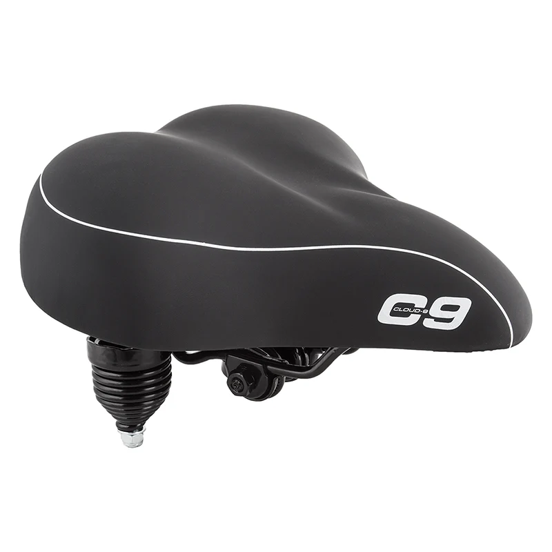 Cloud-9 Cruiser Anatomic Cruiser Steel Multi-Stage Foam Soft Touch Vinyl WR Coil Spring Black 10.5x10.5`