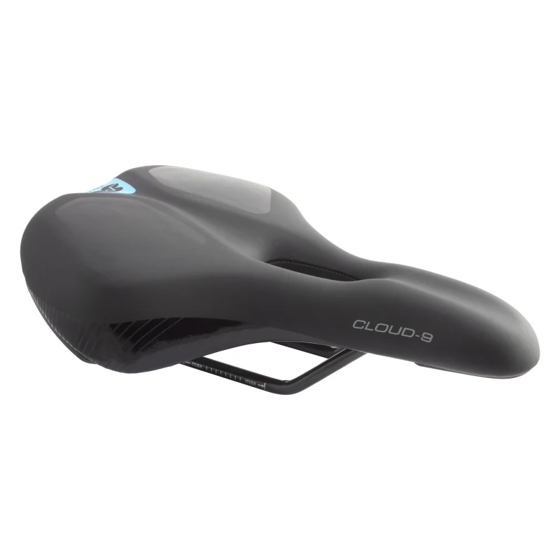 Cloud-9 Kush-E Airflow E-Bike Steel Multi-Stage Foam Soft Touch Vinyl Black 10.4x6.5`