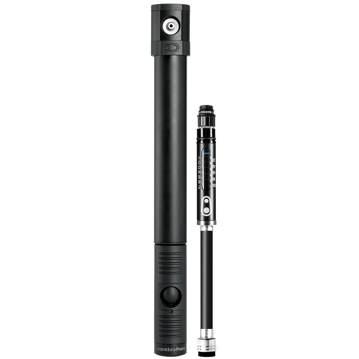 Crankbrothers Klic Pump + Gauge HV Midnight Black
