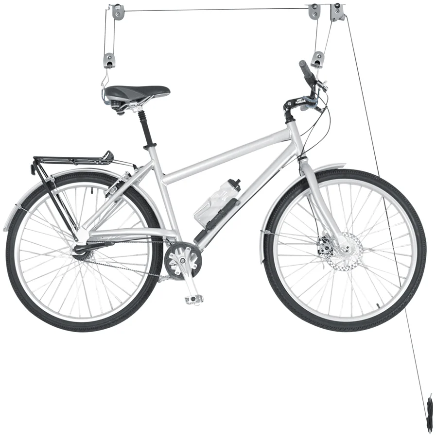 Delta Deluxe Ceiling Hoist Bike Storage Rack - 1-Bike Utility Straps Included
