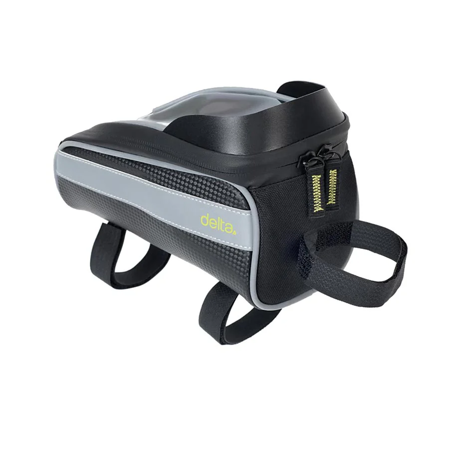 Delta Top Tube Phone Bag 4.2L Black/Silver