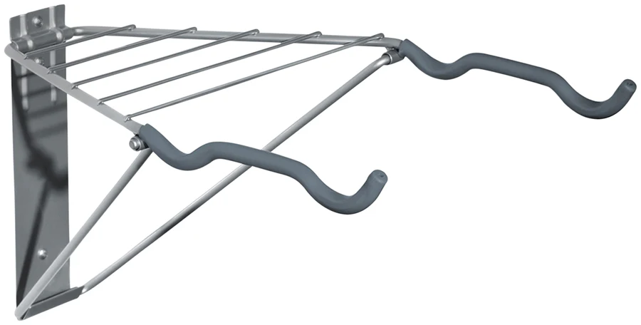 Delta Two Bike Wall Mount Rack with Shelf: Holds Two Bikes