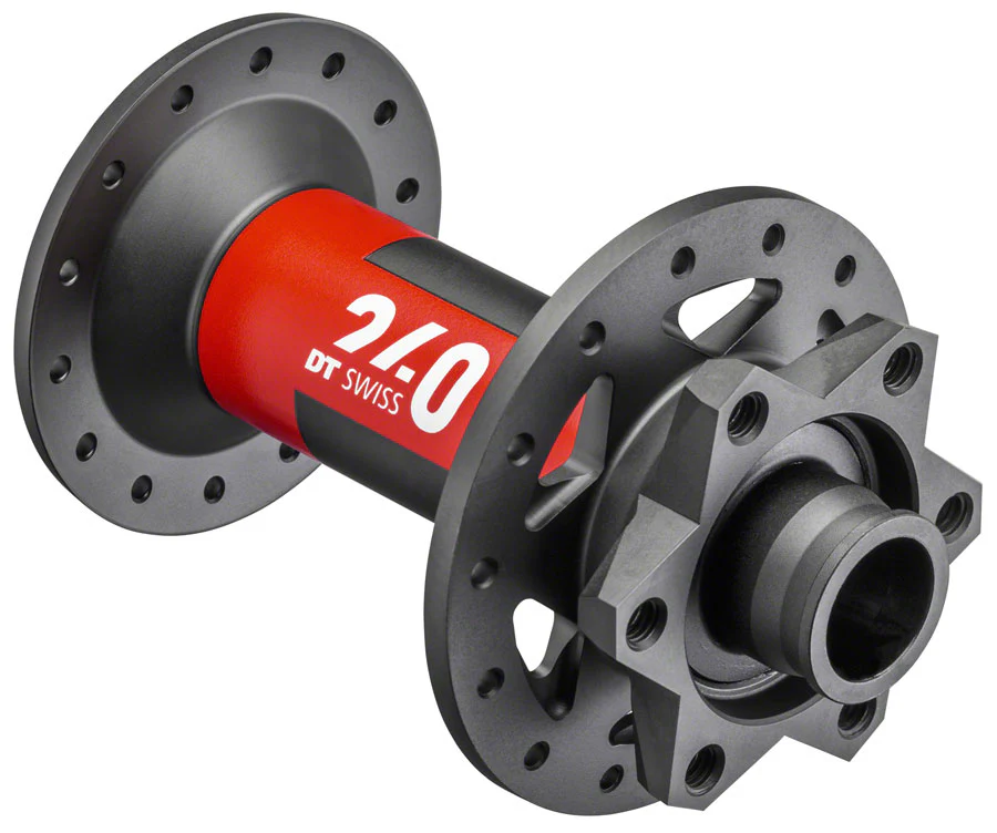 DT Swiss 240 Front Hub - 15 x 110mm 6-Bolt Black/Red 28H