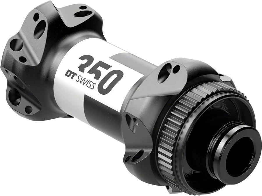 DT Swiss 350 Front Hub - 12 x 100mm Center-Lock Black 24h Straight Pull