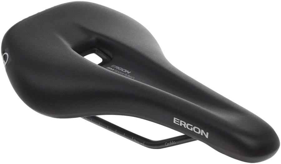 Ergon SM Sport Saddle - Chromoly, Black, Men's - Image 2