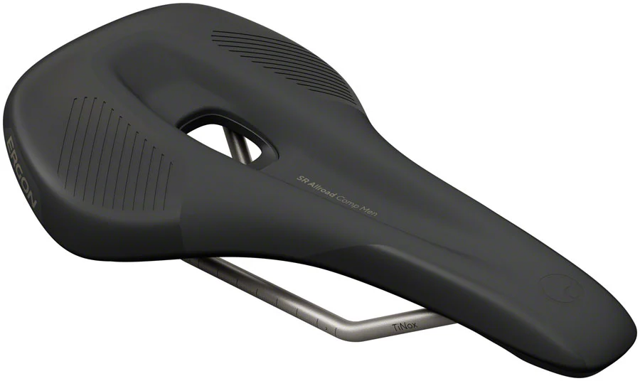 Ergon SR Allroad Comp Saddle - TiNox SL, Black, Men's - Image 2