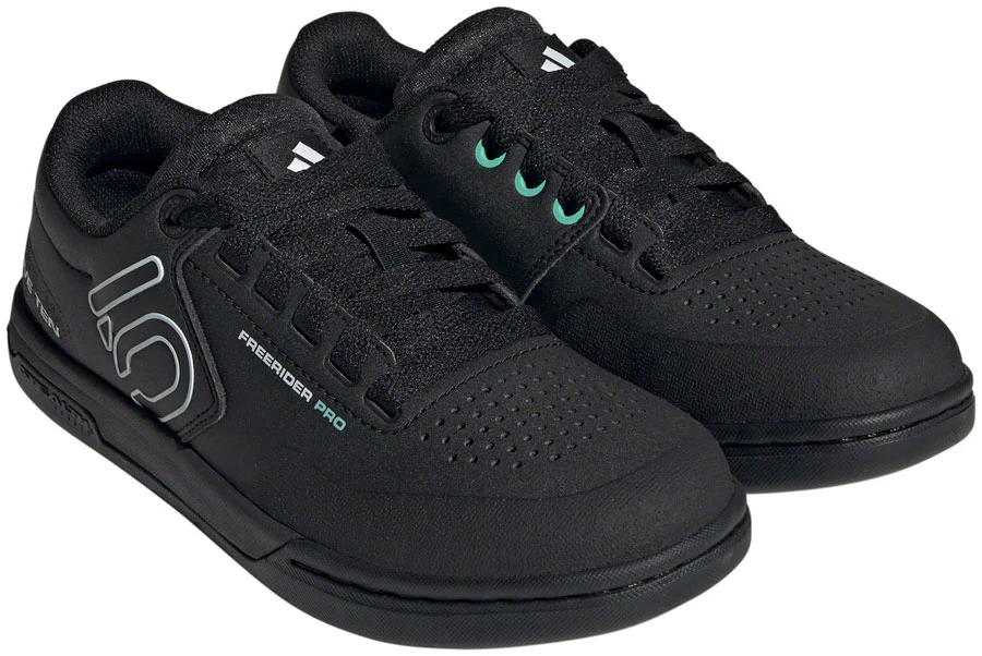 Five Ten Freerider Pro Flat Shoes - Women's, Core Black/Crystal White/Acid Mint