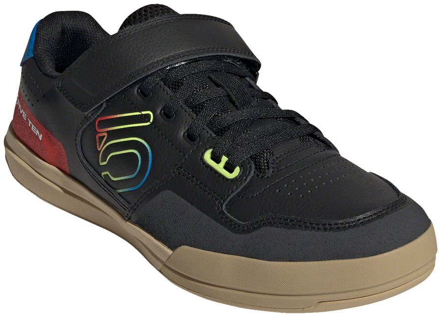 Five Ten Hellcat Mountain Clipless Shoes - Men's, Core Black/Core Black/Red