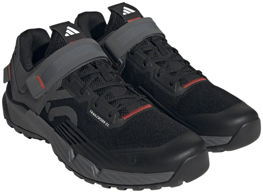 Five Ten Trailcross Mountain Clipless Shoes - Men's Core BLK/Gray Three/Red 9.5