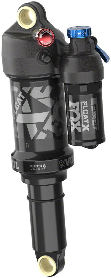 FOX FLOAT X Performance Elite Rear Shock - Metric 210 x 50 mm, 2-Position Lever EVOL LV, Black Anodized