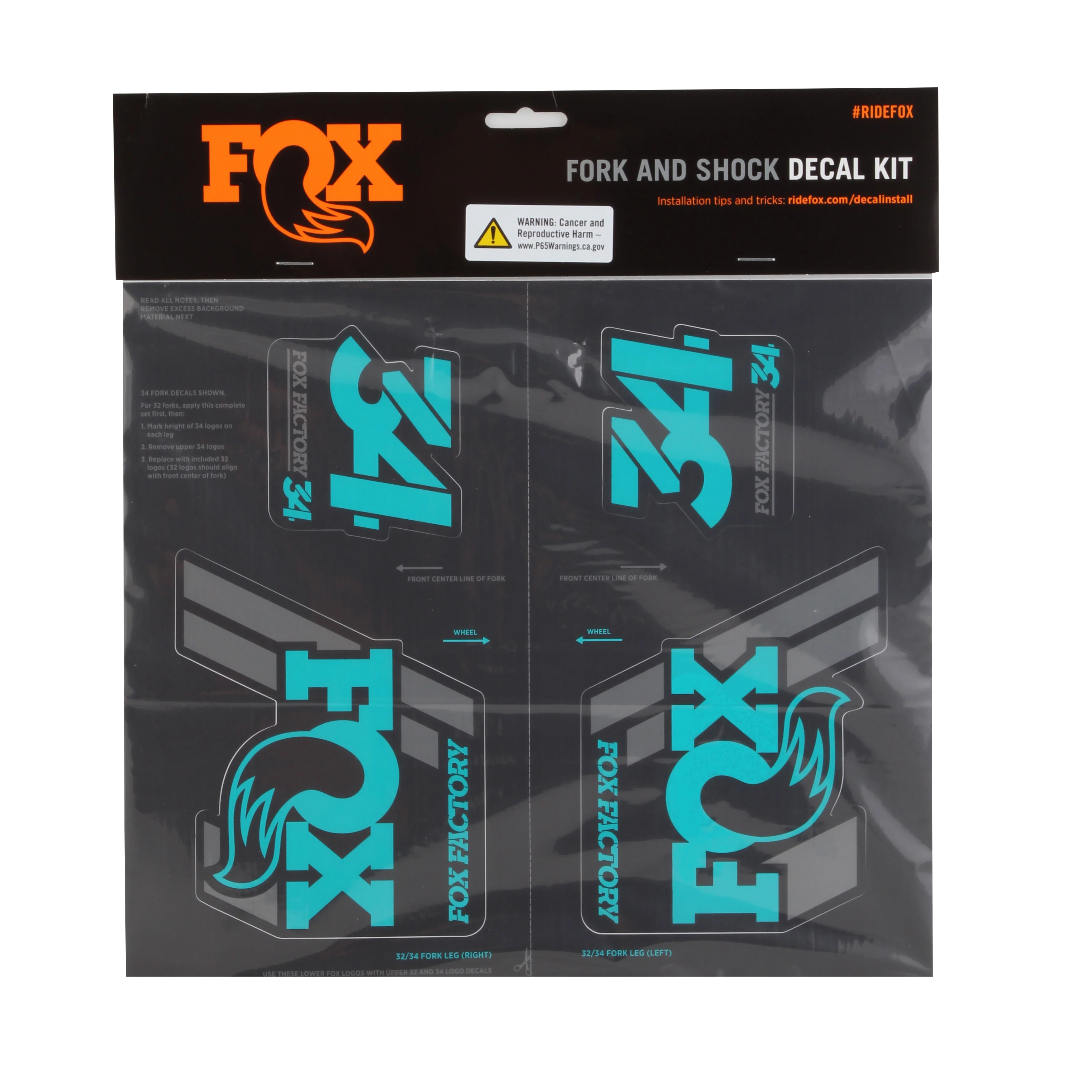Fox Shox Heritage Decal Kit - Image 13