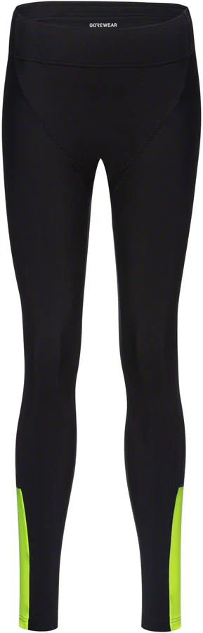 Gorewear Swiftride Thermo Tights - Black/Neon Yellow Women's Medium