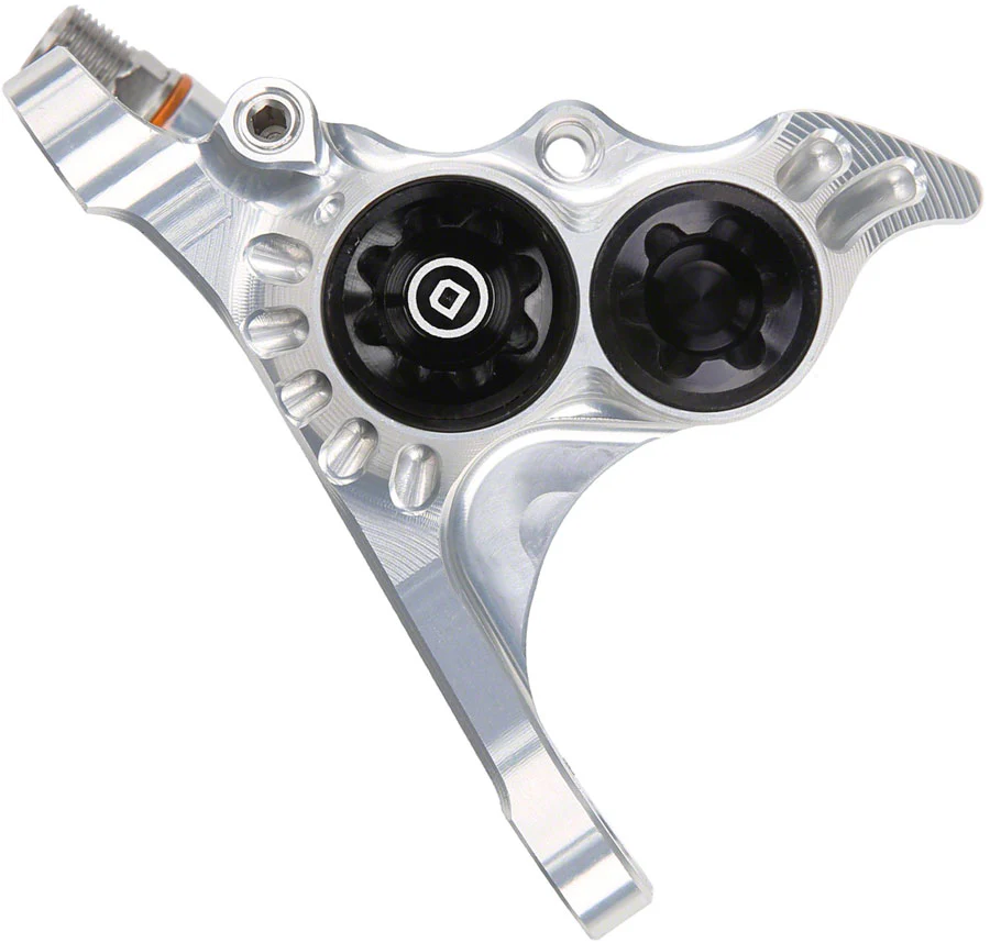 Hope RX4+ Disc Brake Caliper - Front Flat Mount Direct +20mm DOT Type Silver