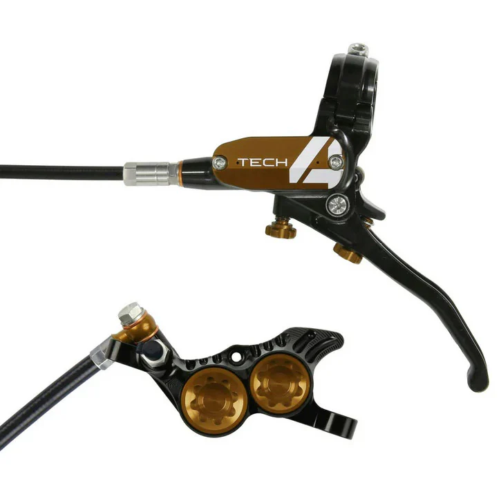 Hope Tech 4 V4 Disc Brake Right/Rear 74mm Blk/Brz