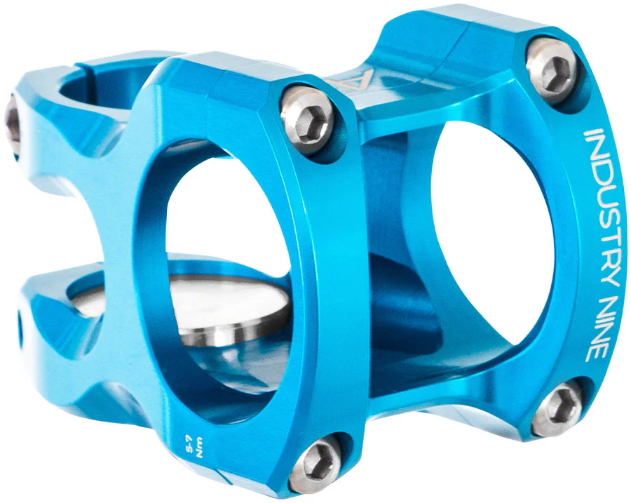 Industry Nine A35 Stem Diameter: 35mm Length: 50mm Steerer: 1-1/8'' 7° Turquoise