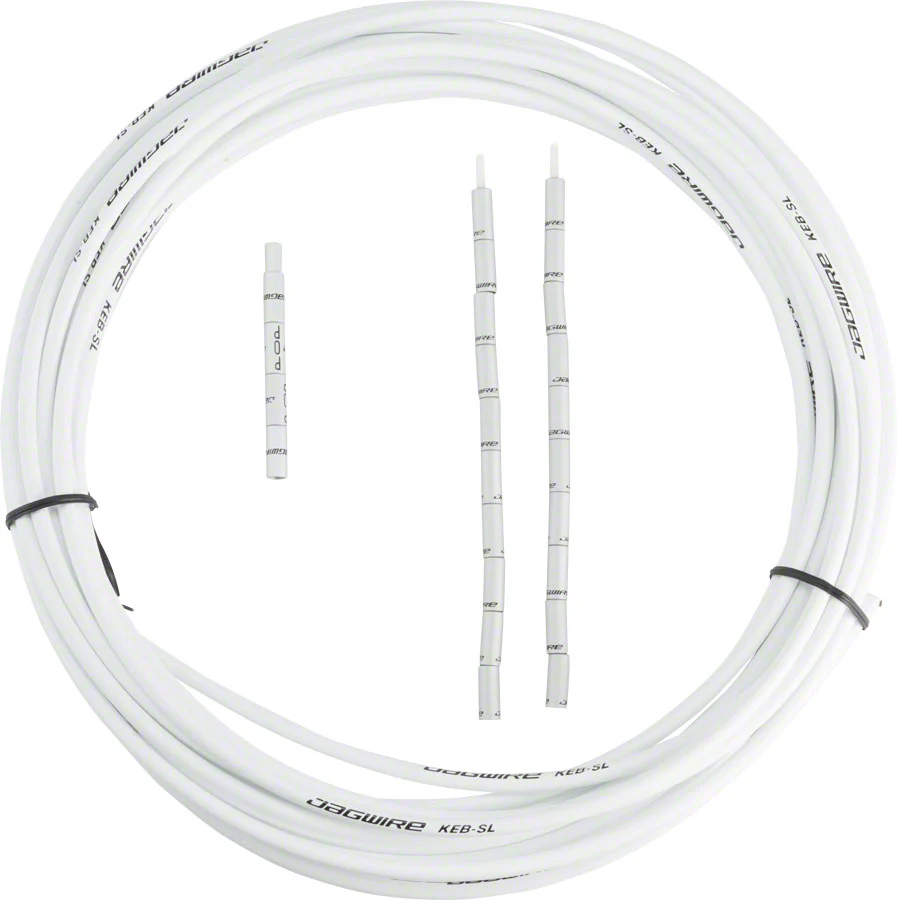 Jagwire 5mm Pro Compressionless Brake Housing Slick-Lube Liner 10M Roll White