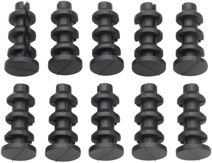 Jagwire Frame Plug Refill Bag - Closed Type 6.0-6.3mm Round Frame Port Bag/10 Plugs