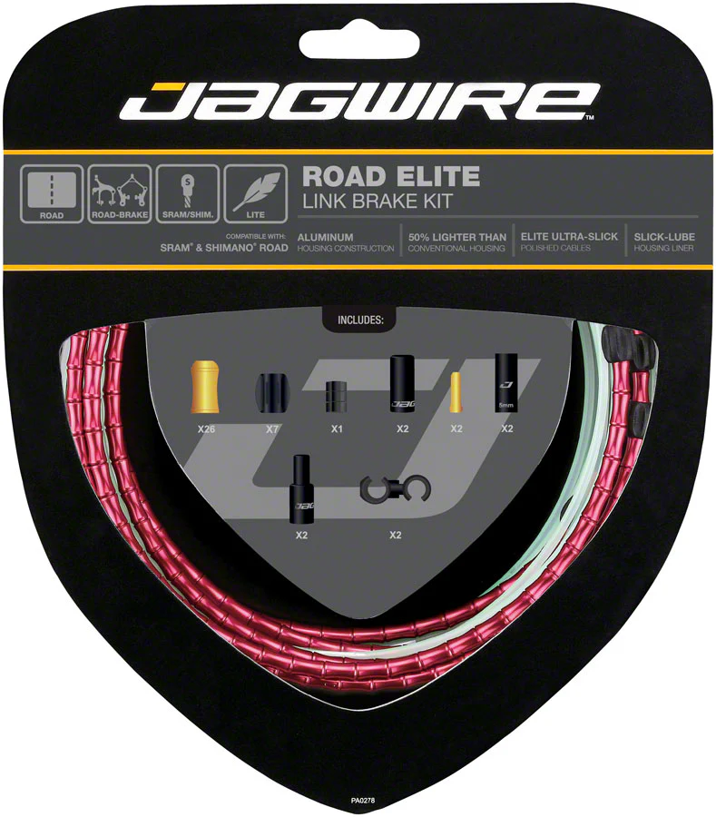 Jagwire Road Elite Link Brake Cable Kit - SRAM/Shimano Ultra-Slick Uncoated Cables - Image 4