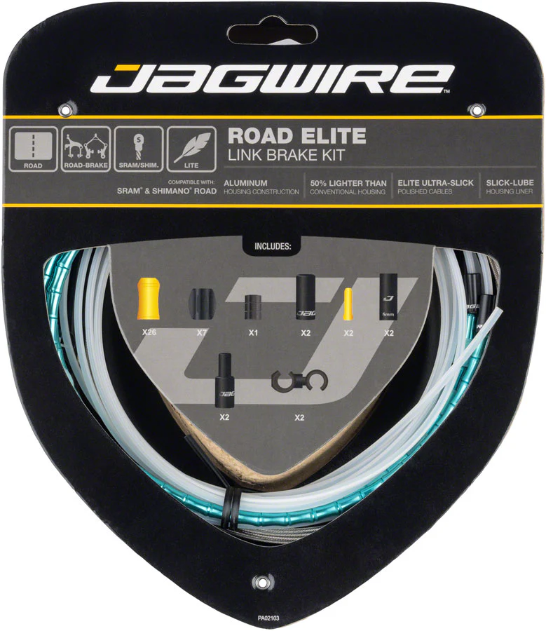 Jagwire Road Elite Link Brake Cable Kit - SRAM/Shimano Ultra-Slick Uncoated Cables - Image 5