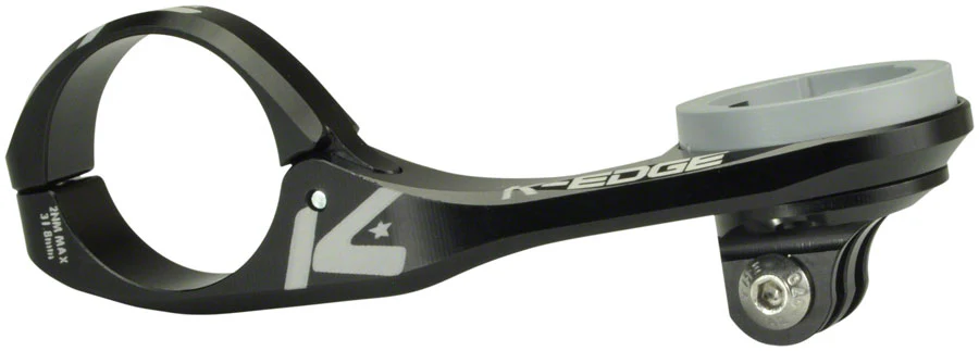 K-EDGE Wahoo Max Combo Mount - 31.8 Black