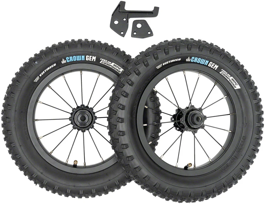 Kids Ride Shotgun Dirt Hero Wheel Set - Rear Disc Tires/Tubes Included Pair