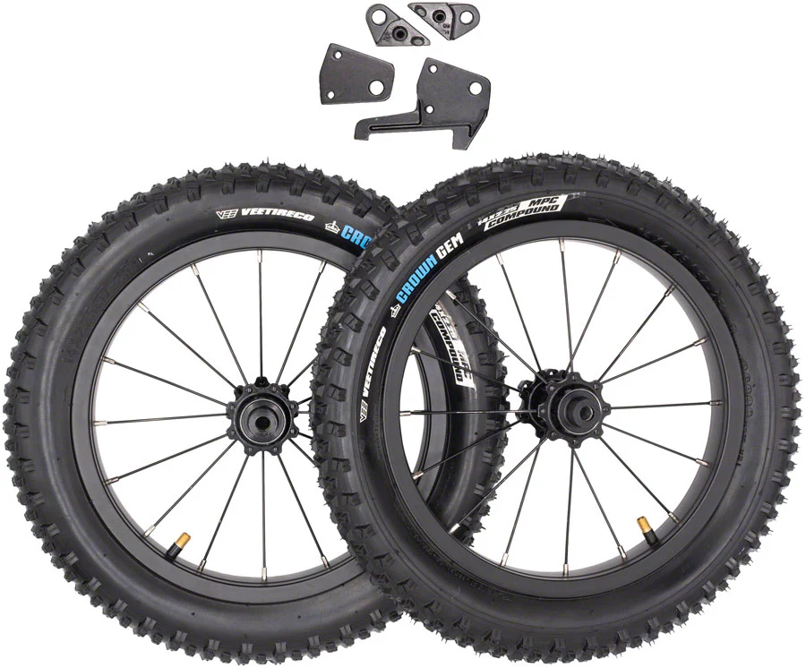 Kids Ride Shotgun Dirt Hero Wheel Set - Rear Disc Tires/Tubes Included Pair - Image 2