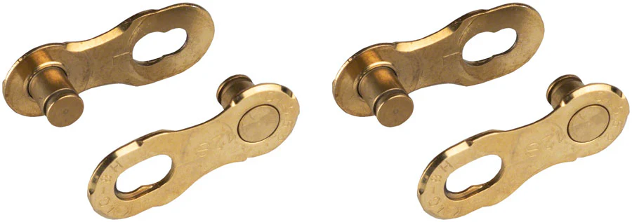 KMC MissingLink-12 Connector - 12-Speed Ti Gold 2 Pairs/Card
