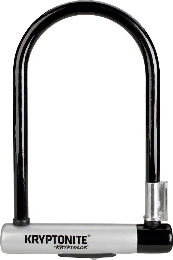 Kryptonite KryptoLok U-Lock - 5 x 9" Keyed Black Includes bracket