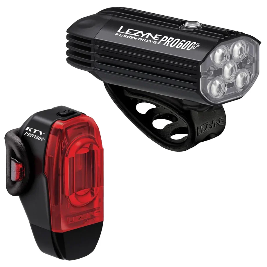 Lezyne Fusion Drive Pro 600+/KTV Drive Pro+ Light Set - Black