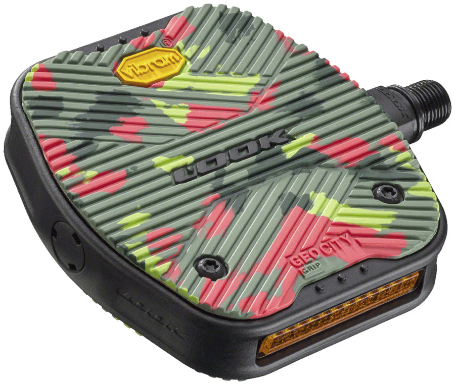 LOOK Geo City Grip Pedals - Platform 9/16" Lime - Image 3