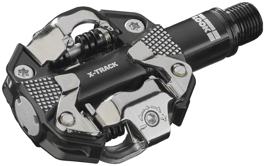 LOOK X-TRACK Pedals - Dual Sided Clipless, Chromoly, 9/16"