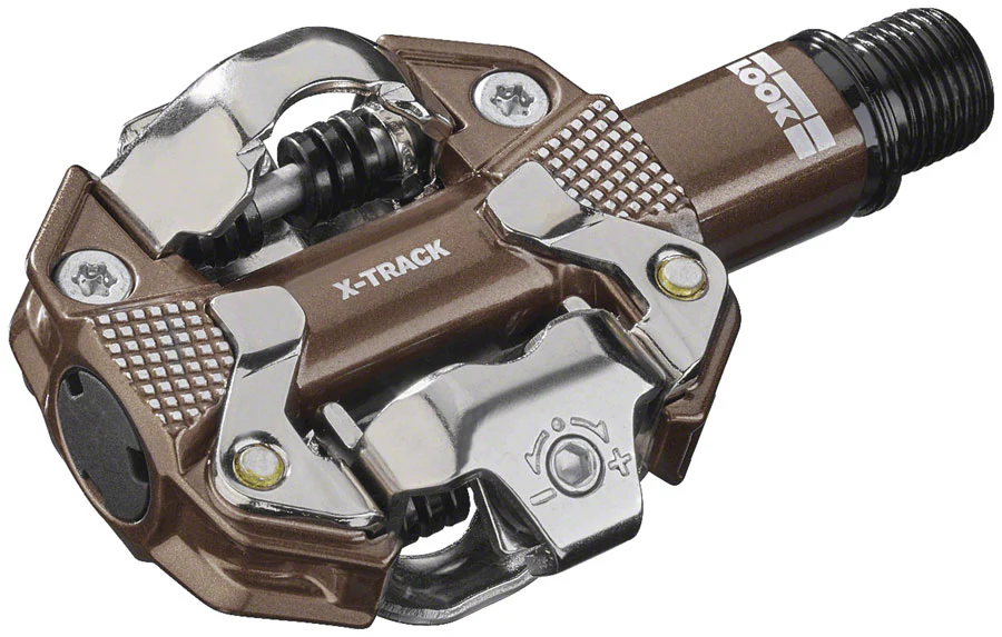 LOOK X-TRACK Pedals - Dual Sided Clipless, Chromoly, 9/16" - Image 2
