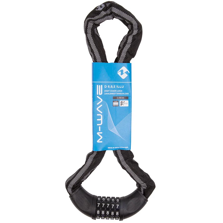 M-Wave C 6.85 Illu Chain Chain Lock Key 6mm 85cm Black - Image 2
