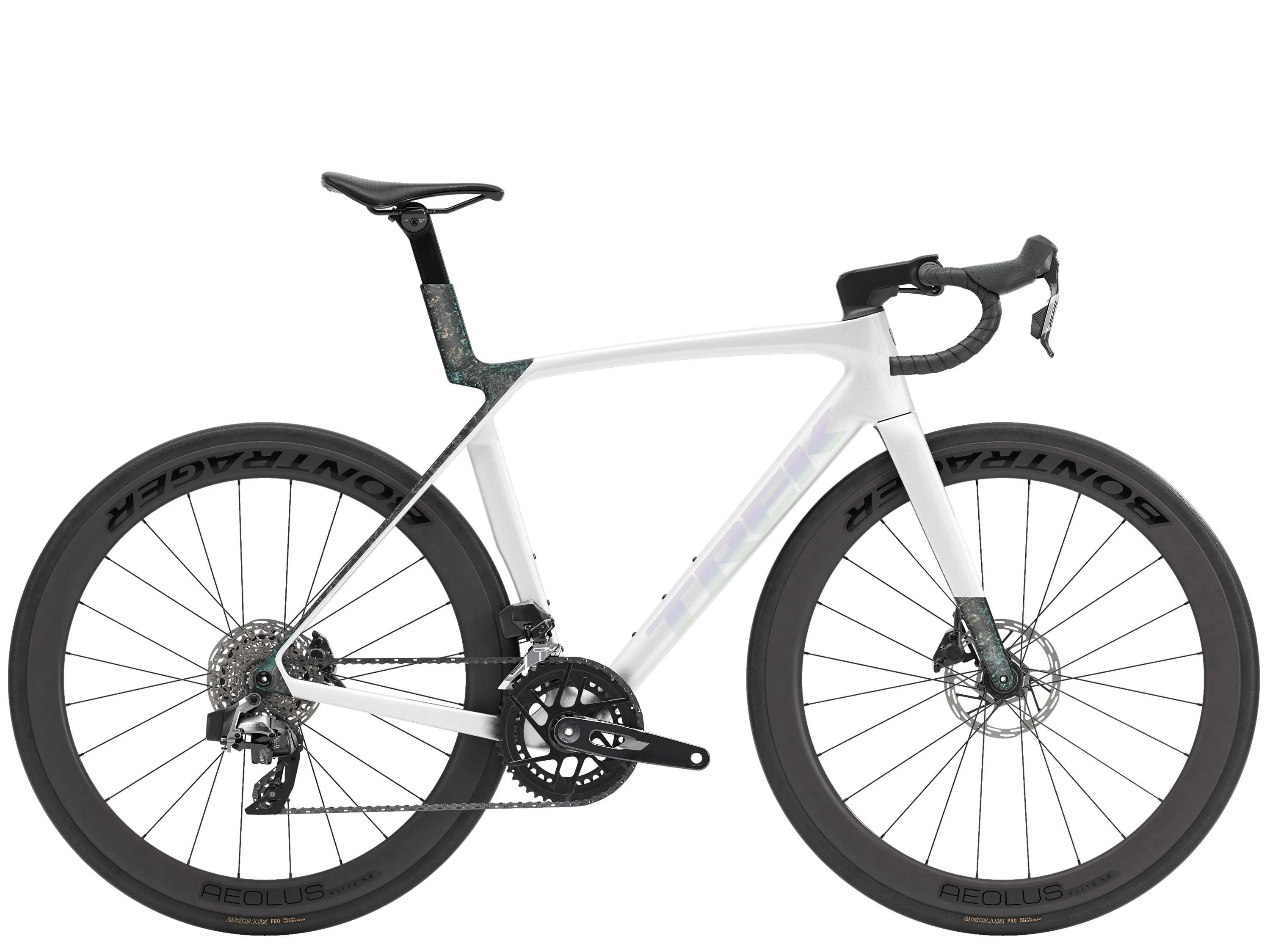 Madone SL 6 AXS L Gloss Crystal White/Matte Deep Smoke