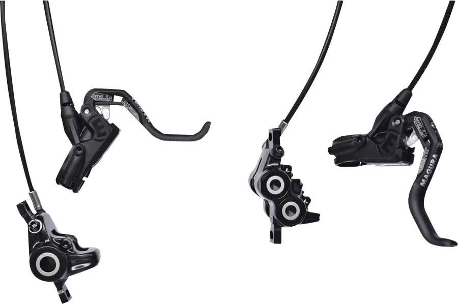 Magura MT Trail Sport MTB Hydraulic Disc Brake Front and Rear Post mount Disc: Not included Black