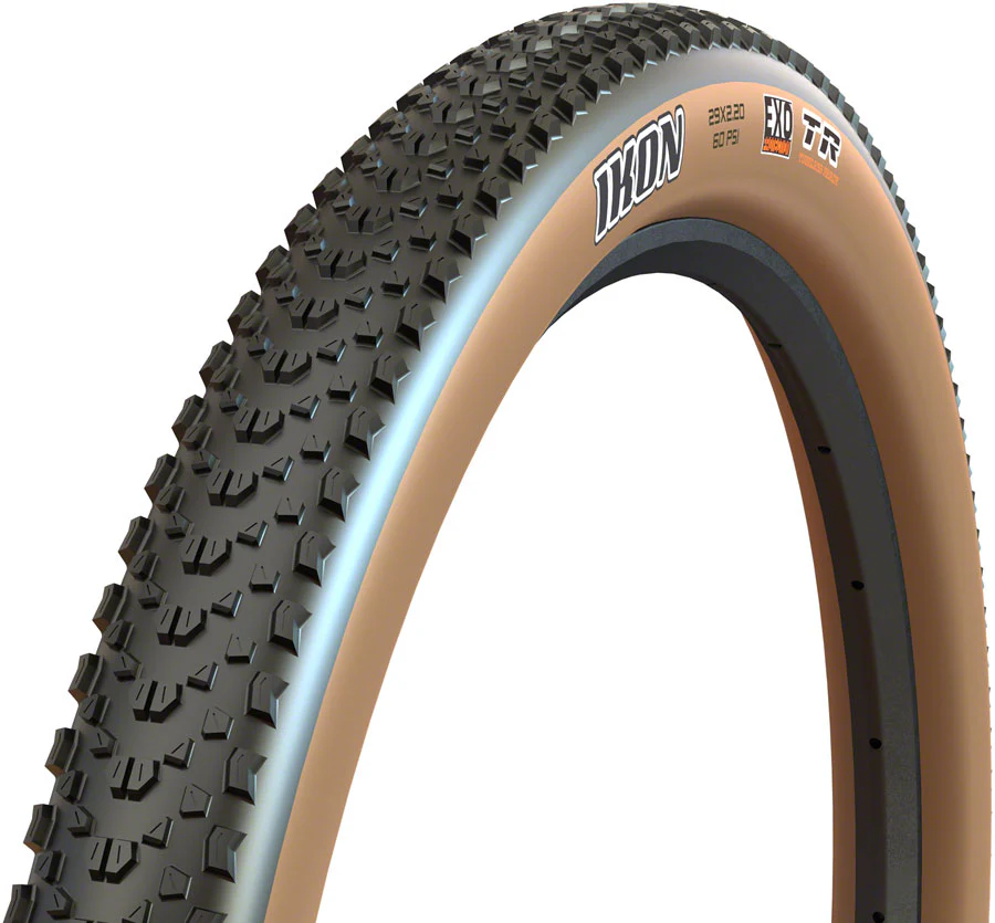 Maxxis Ikon Tire - 27.5 x 2.2 Tubeless Folding Black/Dark Tan EXO