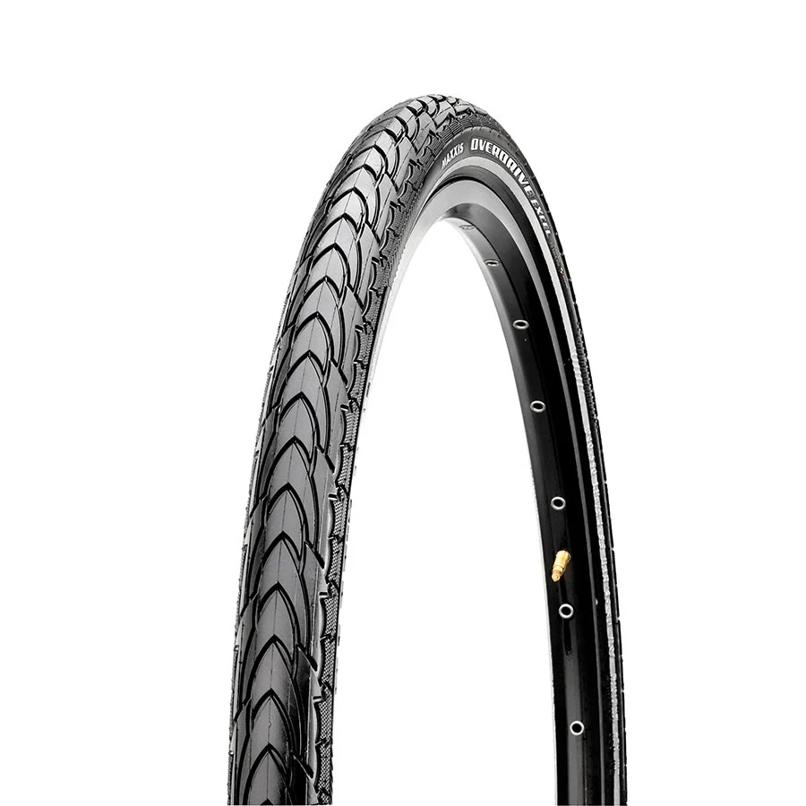 Maxxis Overdrive Excel Hybrid Tire 700x40C Wire Clincher Single SilkShield Reflective 60TPI Black