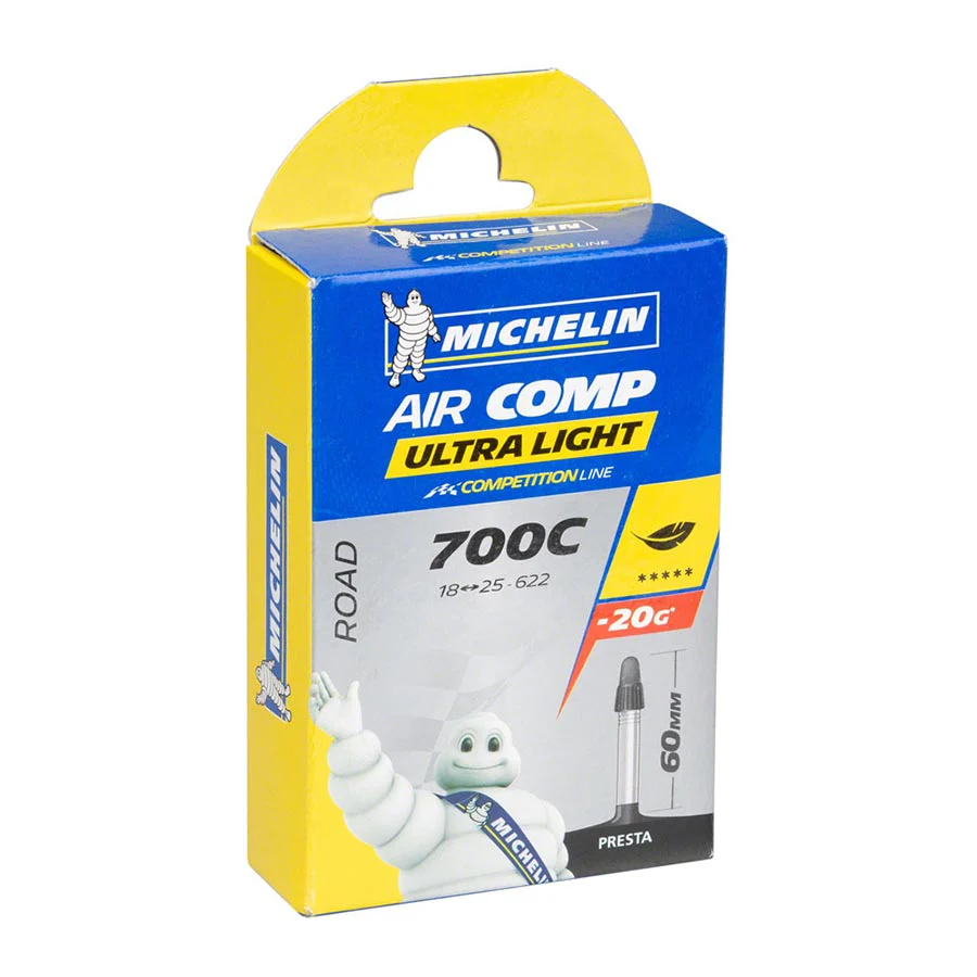Michelin Aircomp Ultralight Butyl Tube Presta - 700C - Image 4