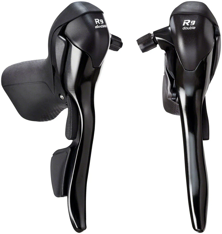 microSHIFT R9 Drop Bar Brake/Shift Lever Set - 9-Speed, Shimano Compatible