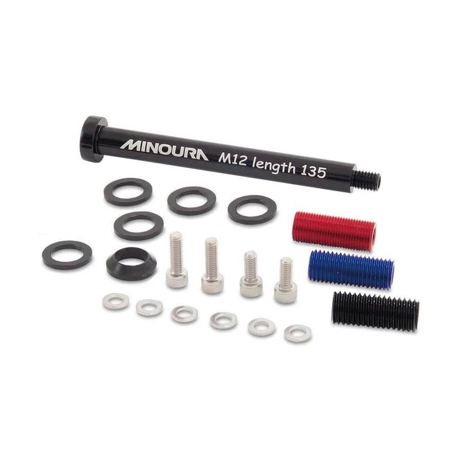 Minoura Universal Thru Axle Rack Mount Front Black 12x100/110