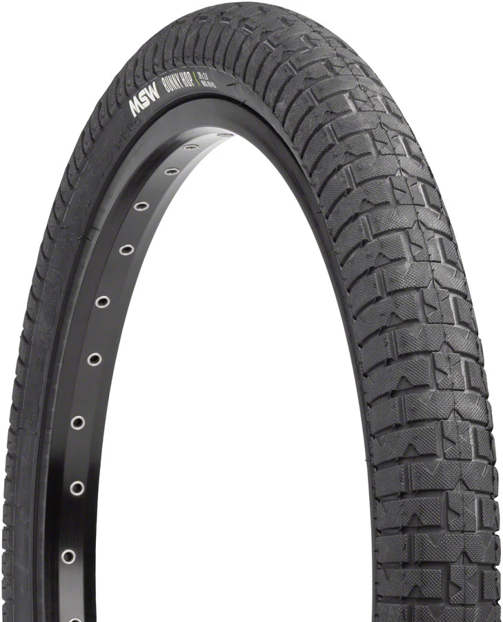 MSW Bunny Hop Tire - 20 x 2.0, Black, Wire Bead, 33tpi