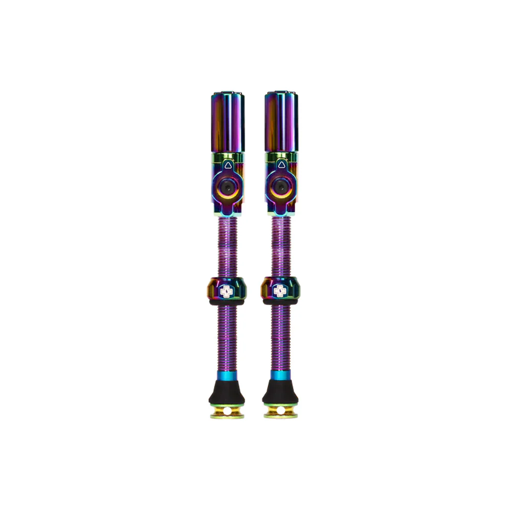 Muc-Off Big Bore Hyrid Tubeless Valve Stems - Large 45mm Iridescent