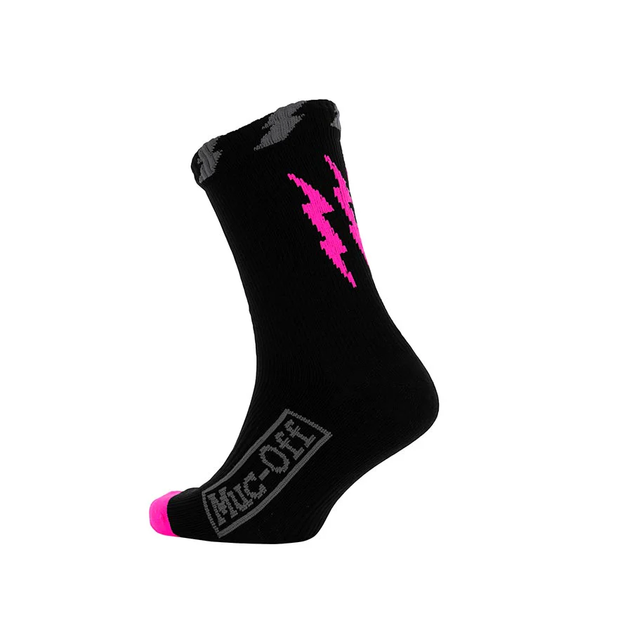 Muc-Off Waterproof Socks Socks Black/Pink - Pair